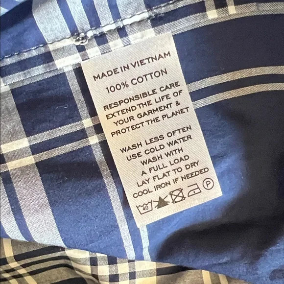 NWT Hill House The Nap Dress Blue Plaid Size Medium - Picture 9 of 9